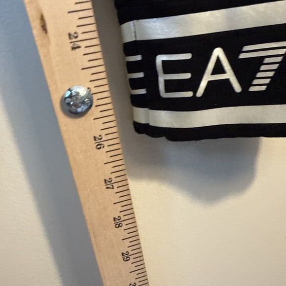 Armani Exchange Womens Sweatpants Size S Black Joggers Logo Spellout Lounge - Picture 8 of 13